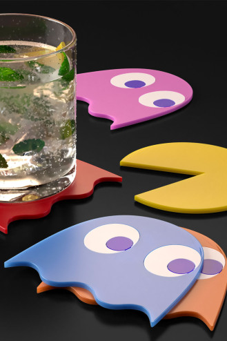 SET 5 POSAVASOS PAC-MAN
