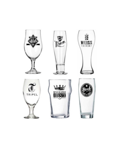 SET 6 VASOS BEER