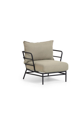 SILLÓN MARELUZ DE ACERO NEGRO