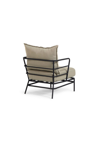SILLÓN MARELUZ DE ACERO NEGRO