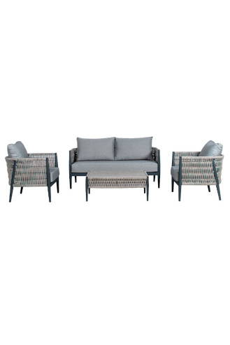 SET SOFÁ 2P 2 SILLONES MESA...