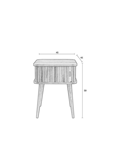 MESA AUXILIAR BARBIER NATURAL