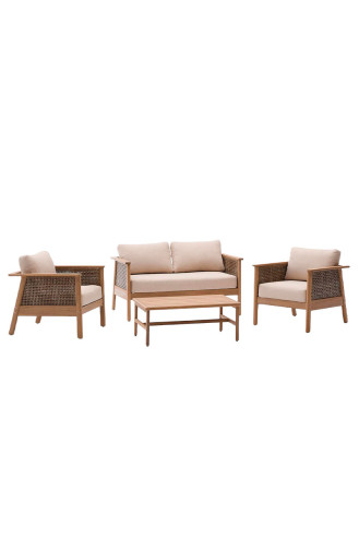 SET SOFÁ 2P 2 SILLONES MESA...