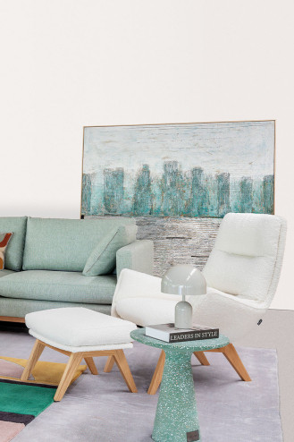 BUTACA MORO CON PUFF CRUDO