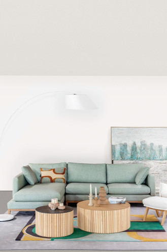 LÁMPARA DE PIE ARC BLANCO...