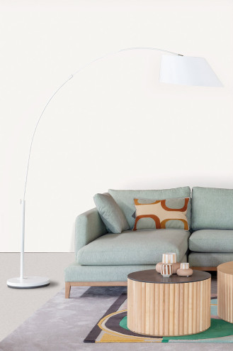 LÁMPARA DE PIE ARC BLANCO...