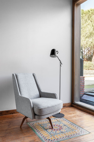 LÁMPARA DE PIE LAU NEGRO...