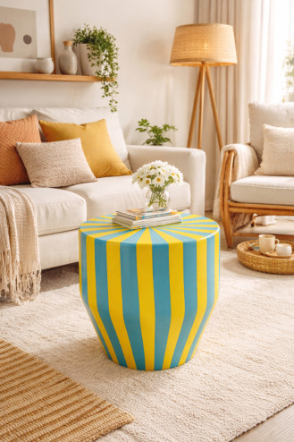 MESA AUXILIAR CANDY STRIPES