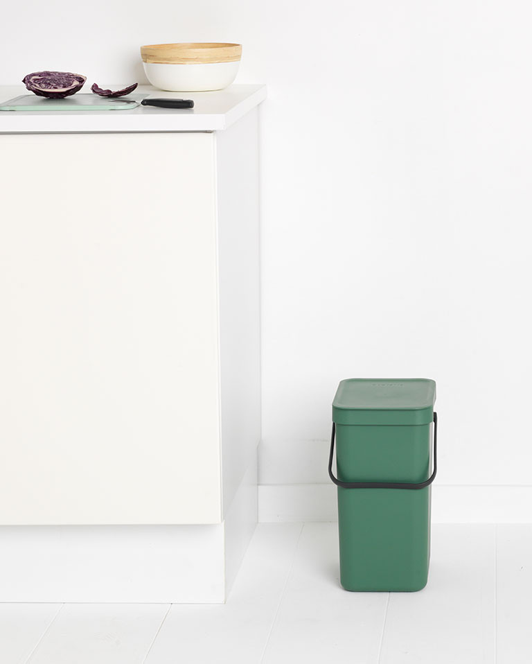 Brabantia Cubo de la basura Sort & Go (Gris, 12 l, Plástico)